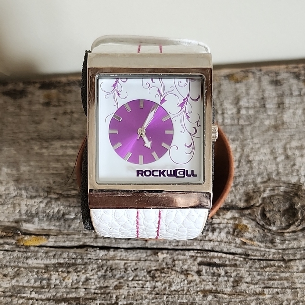 Rockwell White and Purple Watch